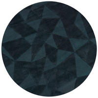 WOLLTEPPICH Hoch-Tief-Design, designstark DEBEN TROY - Türkis, Textil (160/160cm) - KADIMA DESIGN