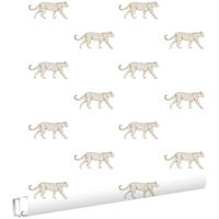 TAPETE Panter 53 cm x 10.05 m - Weiß, Papier (53/1000cm) - ESTAhome