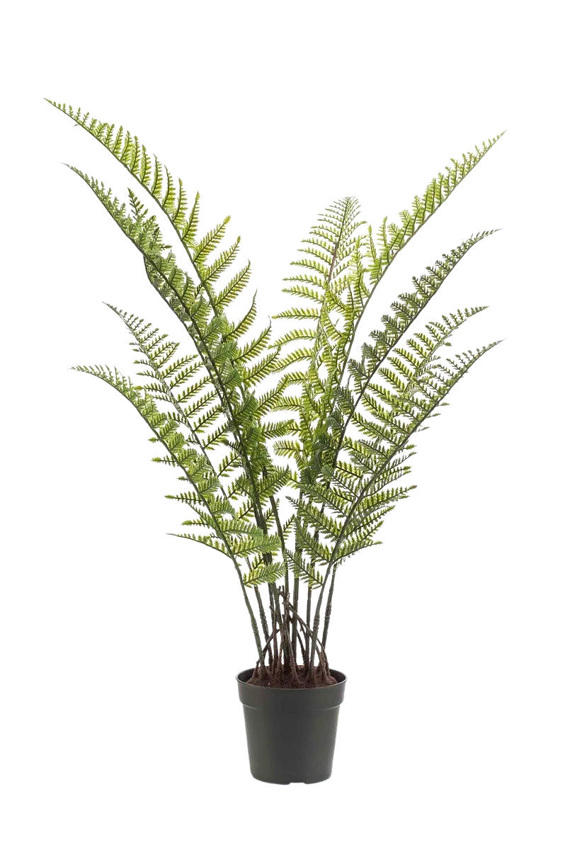 KÜNSTLICHER Woodwardia Farn - Golo 90 cm - Grün, Kunststoff (90cm) - Emerald