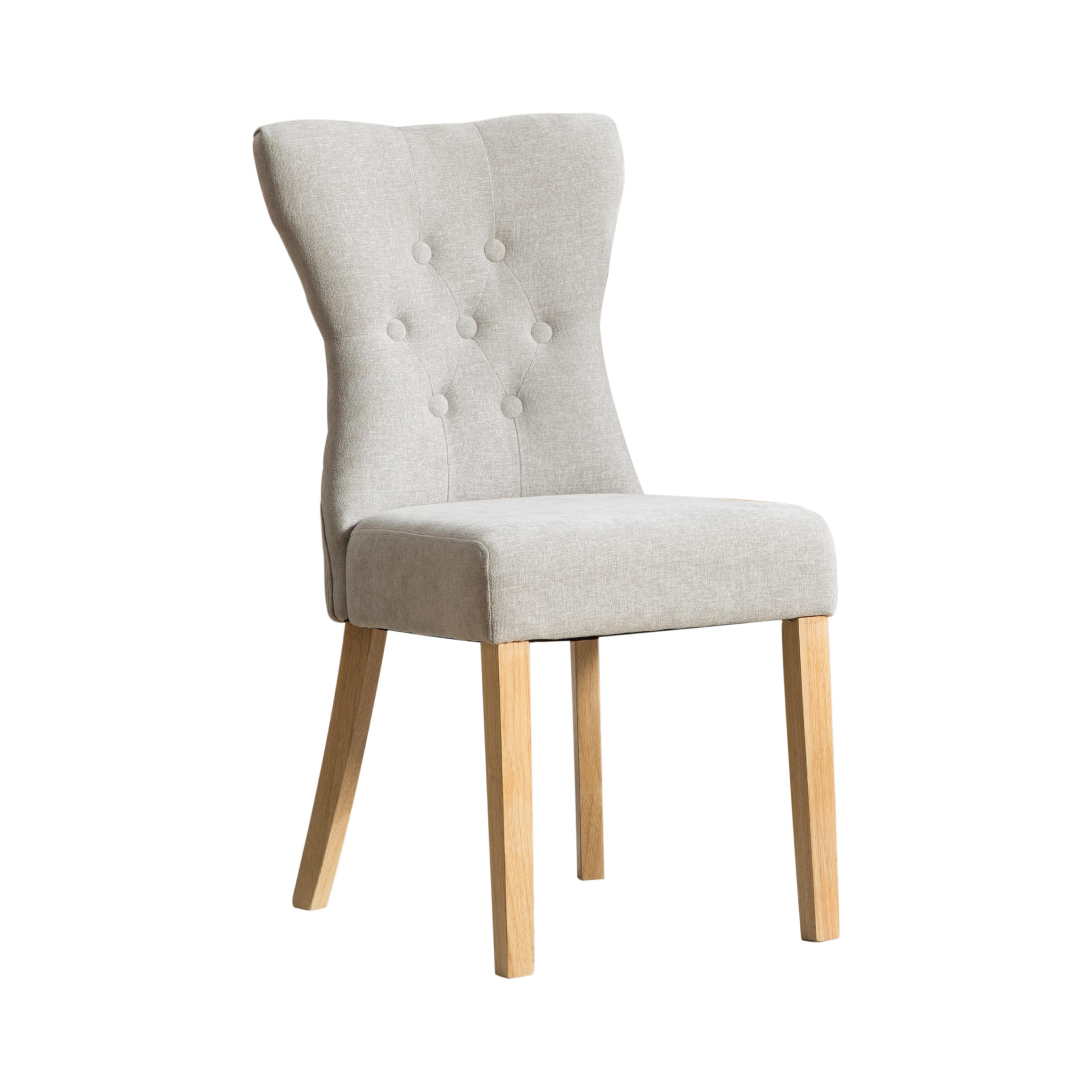 STUHL-SET DE-36879 2 Stück mit Massivholzbeinen Grau - Grau, Holzwerkstoff (45/92/62.5cm) - ComfortXL