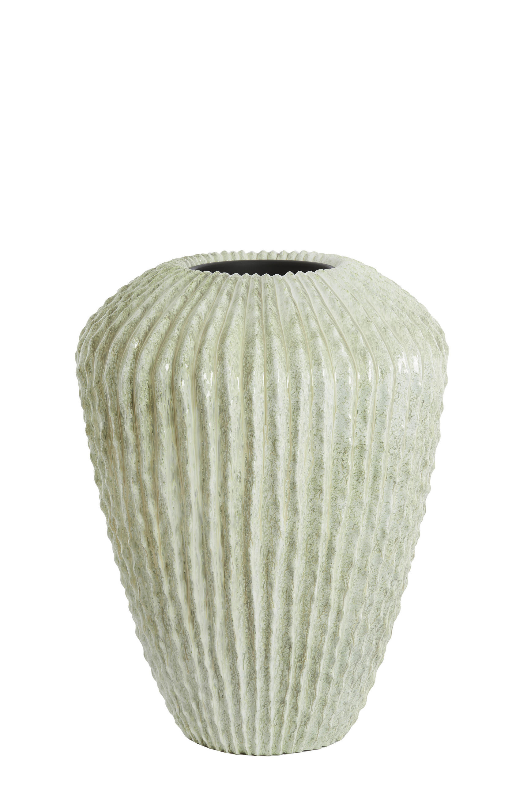 VAZE Cacti Grün 66/66/88 cm - Grün, Stein (88cm) - Light & Living