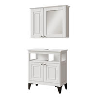 SET KUPAONSKOG NAMJEŠTAJA Vanity Bijela 2 dijela - bijela, drvni materijal (60/65/30cm) - Vicco