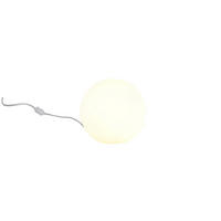 TISCHLAMPE PINGPONG - Weiß - 20/20/18.5 cm - Weiß, Glas (20/20/18.5cm) - Trio Leuchten