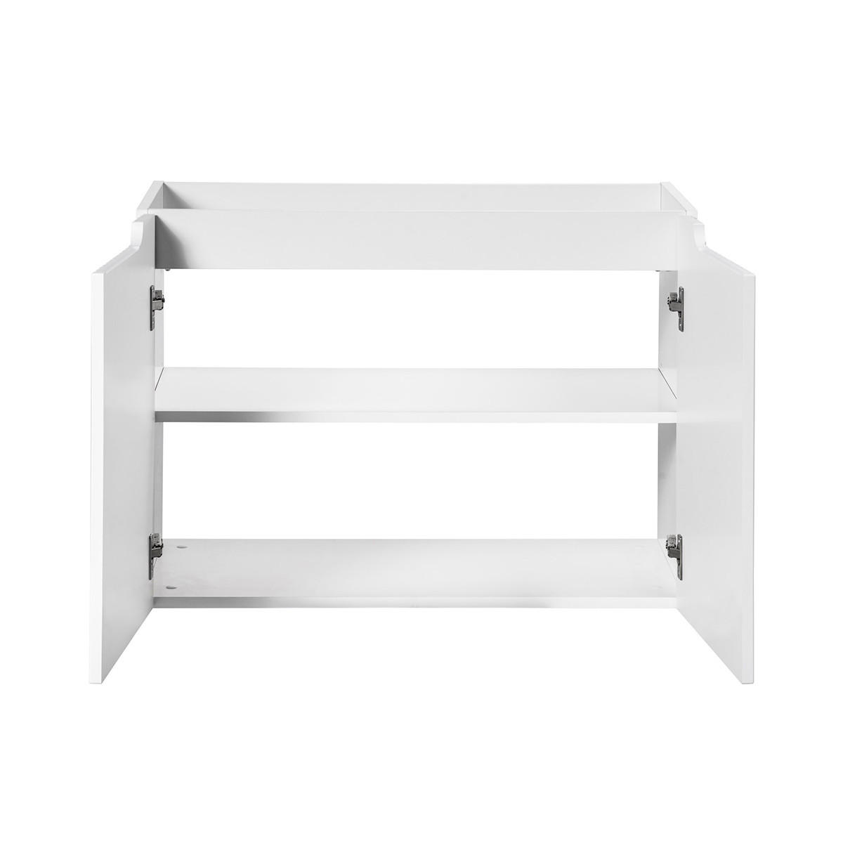 SKŘÍŇKA POD UMYVADLO 80cm Riva Bílá - bílá, kompozitní dřevo (80/57/39cm) - Petits-meubles