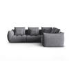 ECKSOFA modular rechts Bloom aus strukturiertem Stoff grau 3 Sitzplätze - Grau, Textil (216/316cm) - Micadoni