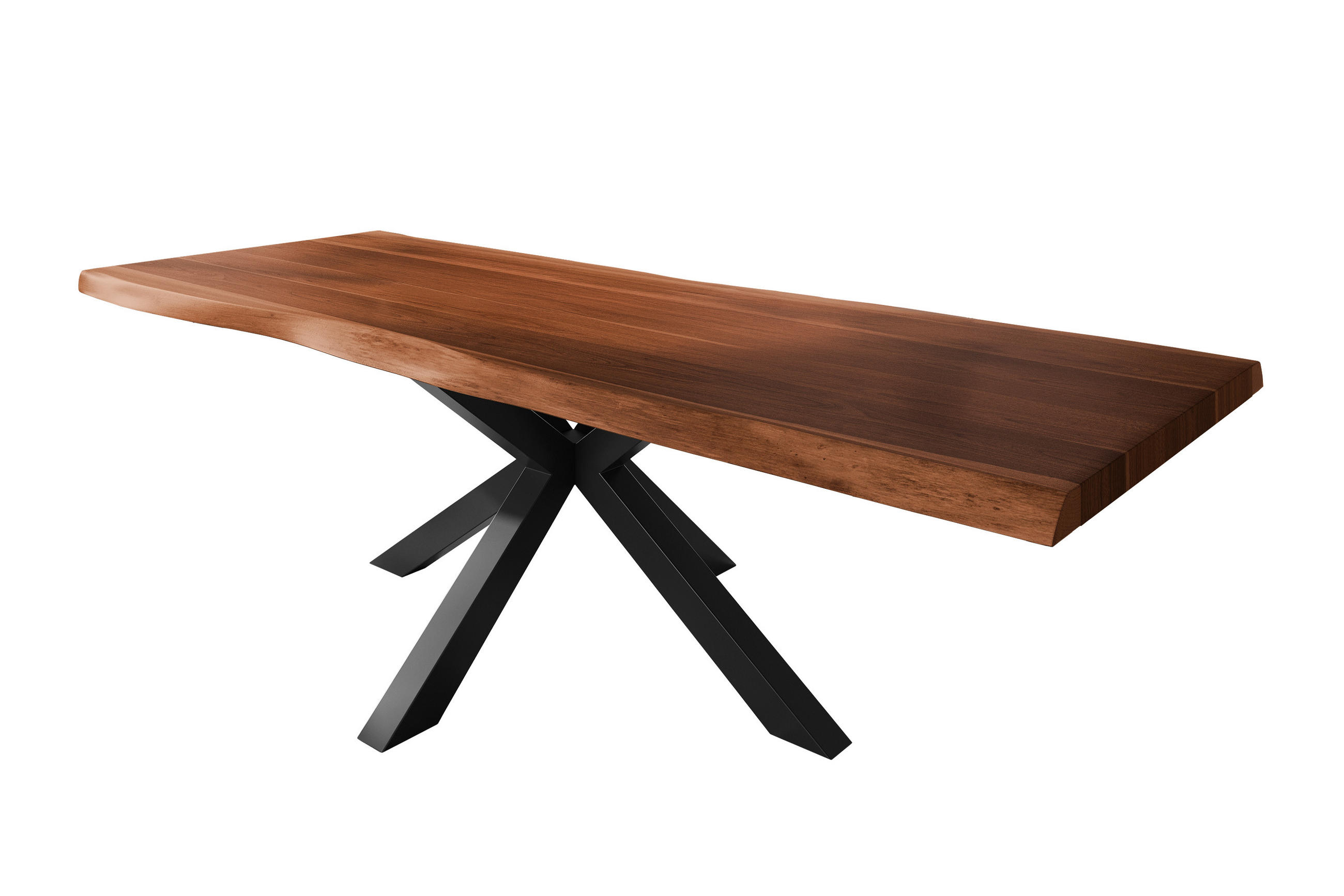 ESSTISCH TITAN - Schwarz/Braun, Holz (110/280/79cm) - SAM
