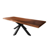 ESSTISCH TITAN - Schwarz/Braun, Holz (110/280/79cm) - SAM