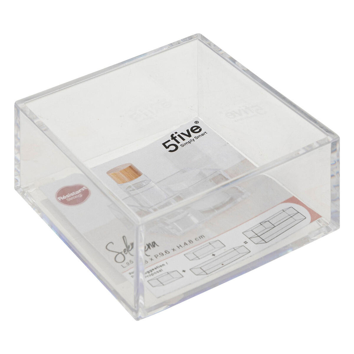 SCHMUCKORGANIZER Selena, Kunststoff, Transparent, 9.6 x 9.6 - Transparent, Kunststoff (4.85/9.65/9.65cm) - 5five Simply Smart