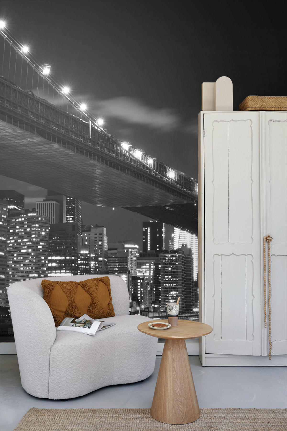 FOTOTAPETE New York 375 x 270 cm - Schwarz, Papier (375/270cm) - Sanders & Sanders