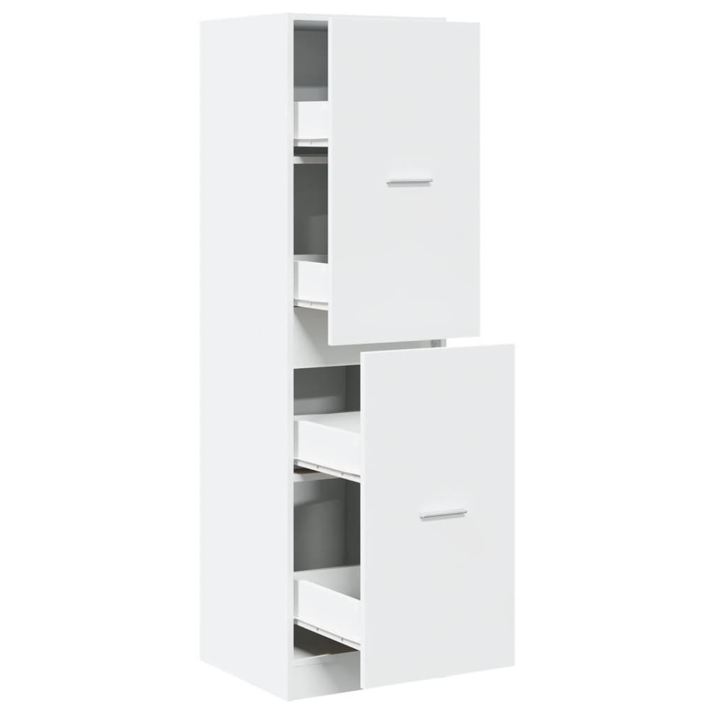 APOTHEKERSCHRANK Weiss 40/41/144,5 Cm Holzwerkstoff - Weiß, Holzwerkstoff (41/144.5/40cm) - vidaXL