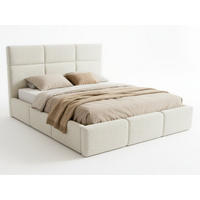 POLSTERBETT Celine - Eichefarben/Schwarz, Holz/Kunststoff (180/200cm) - Sofnet