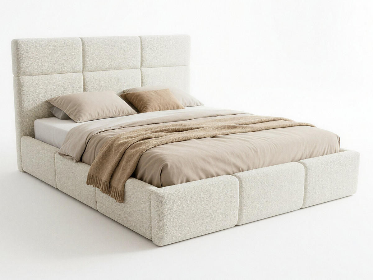 POLSTERBETT Celine - Eichefarben/Schwarz, Holz/Kunststoff (180/200cm) - Sofnet