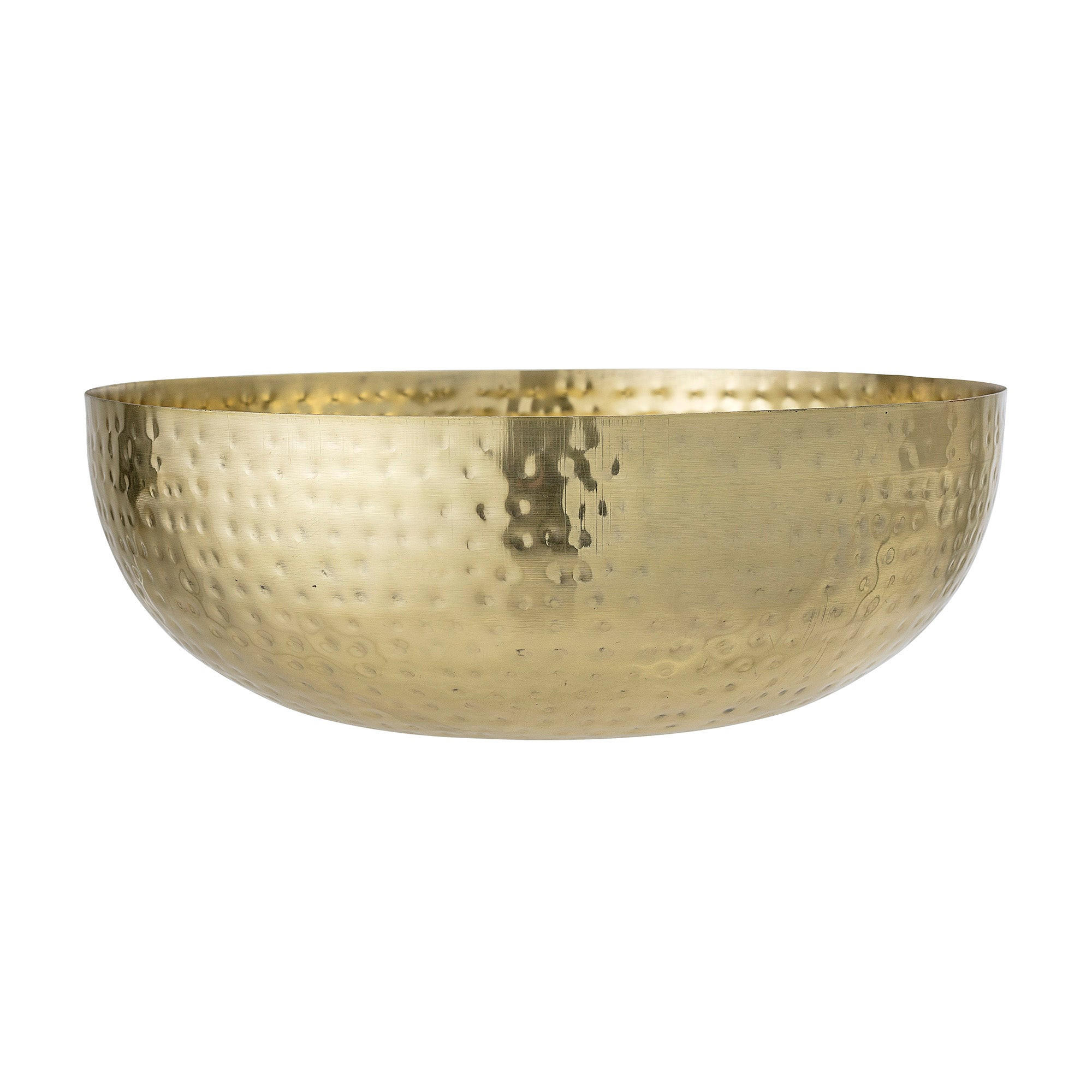 SCHALE gehämmert in Gold Ø36/13 cm - Goldfarben, Metall (13cm) - Bloomingville