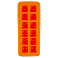 EISWÜRFELFORM SILLINIE Würfeldesign Orange - Orange, Kunststoff (26/3.5/11cm) - Orion 