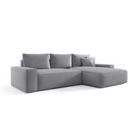 ECKSOFA Walken Mit Schlaffunktion - Hellgrau, Holzwerkstoff/Textil (280/185cm) - Fun Möbel