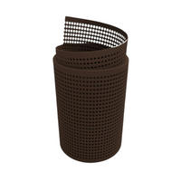 SICHTSCHUTZSTREIFEN PP Premium Gelocht 30 Prozent Streifen Braun 2,55m - Braun, Kunststoff (255/19cm) - ZAUN|ZU