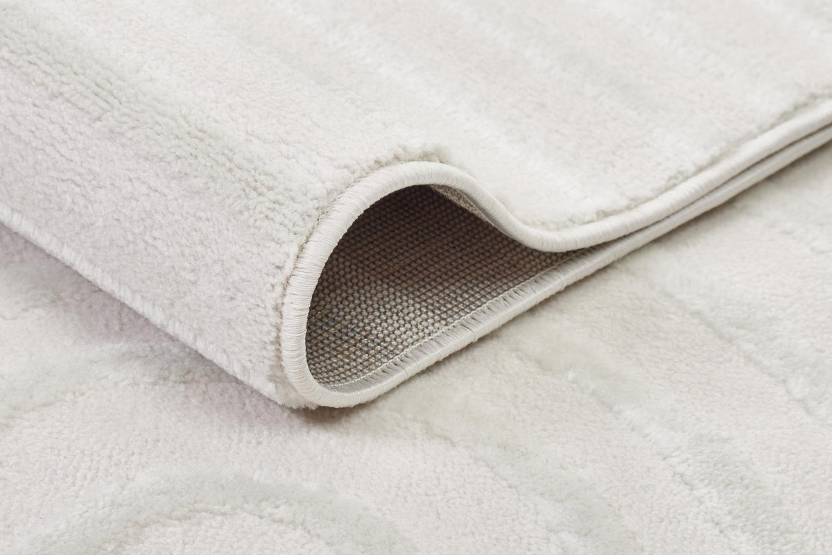 TEPPICH HYGGE Weiß 120/170 cm - Weiß, Kunststoff (120/170cm) - Tapiso