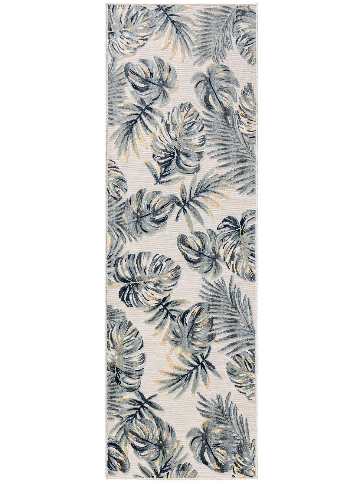 VNITŘNÍ a venkovní koberec Flora Vícebarevné 80x250 cm - krémová, plast/umělá hmota (80/250cm) - benuta