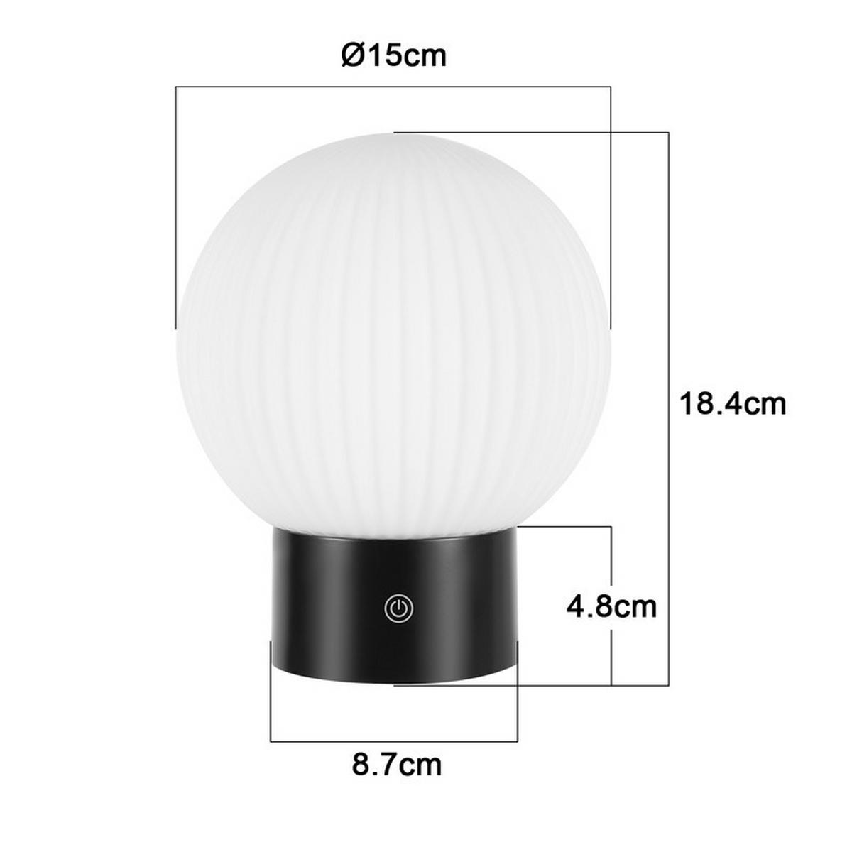 LED-TISCHLEUCHTE BUCH Ⅲ 16/16/9 cm - Weiß, Glas (16/16/9cm) - Nettlife