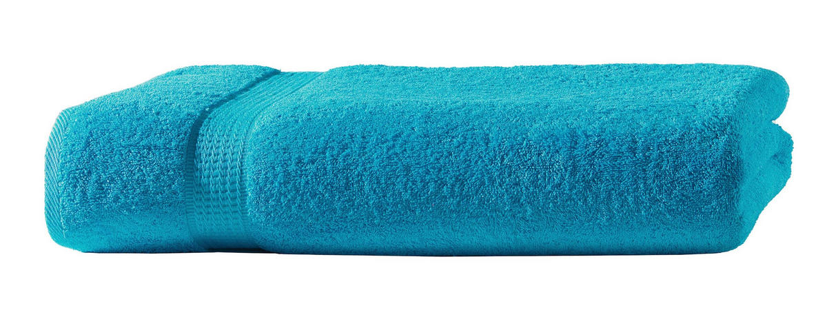 BADETUCH 100x150 cm Frottier Handtücher aus 100% Baumwolle, Türkis 500g/m2 - Türkis, Textil (100/150cm) - Carpe Sonno