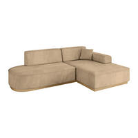 ECKSOFA Ottomane Rechts IREA-L1-v2 - 234x171x83 cm Beige - Beige, Holzwerkstoff/Textil (171/234cm) - ALTDECOR