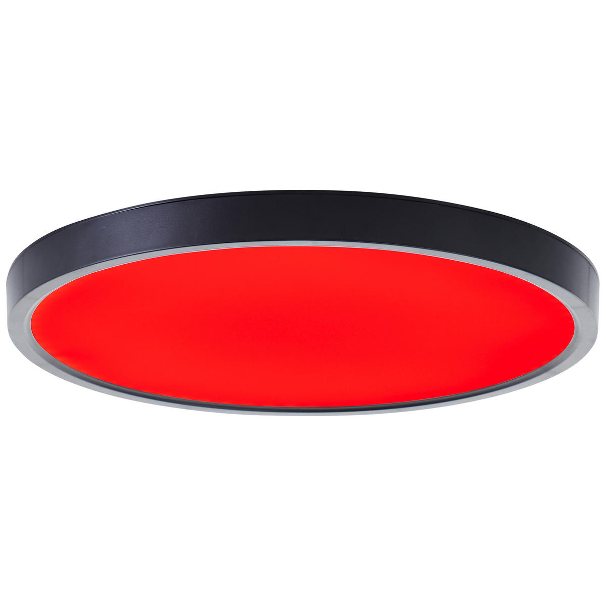 LED DECKENLEUCHTE Lotti Schwarz/Weiß 30/30/3 cm - Multicolor, Kunststoff (30/30/3cm) - Brilliant