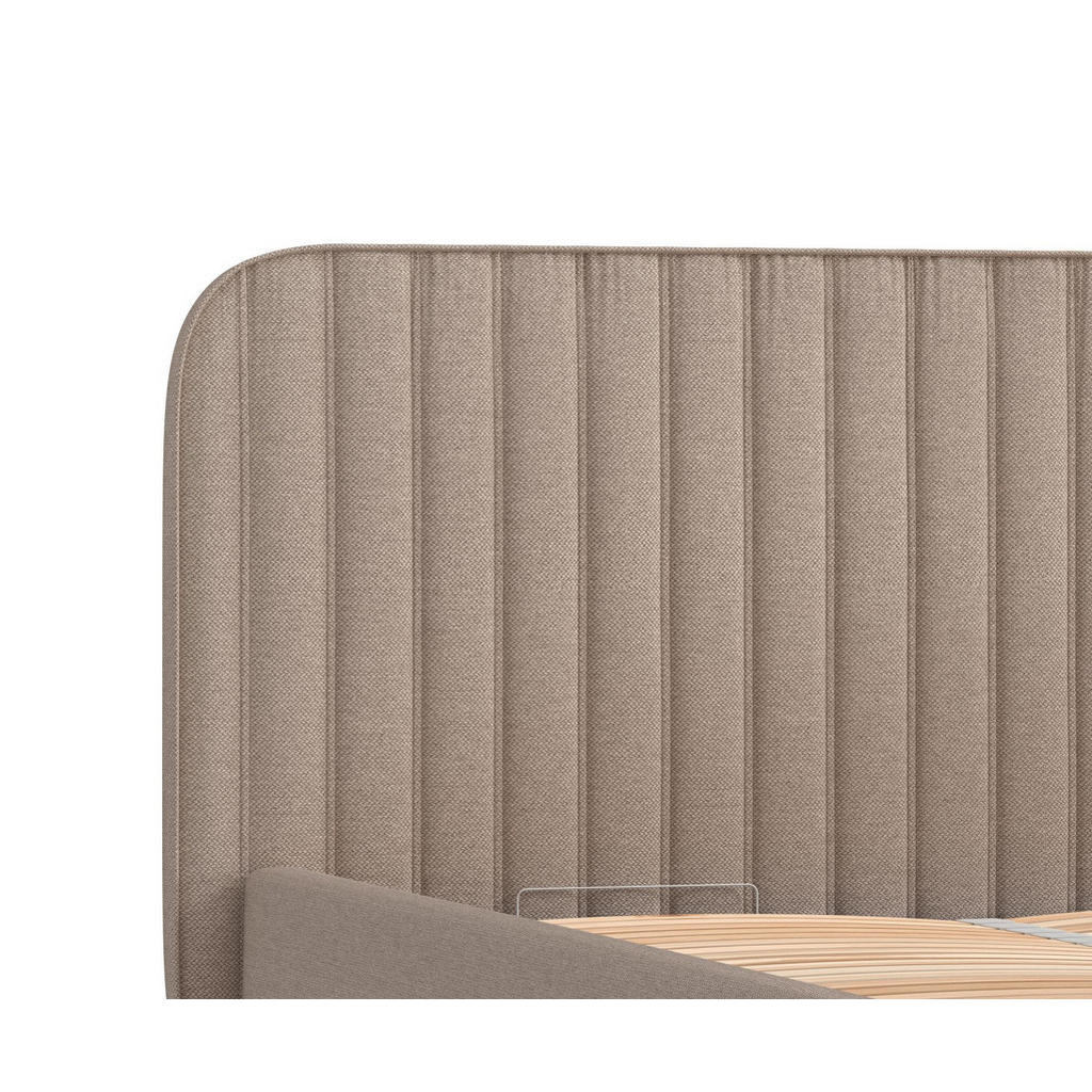 Thumbnail - Maison de Reve Polsterbett, Beige, Textil, Buche, Kiefer, 180x200 cm, Oeko-Tex® Standard 100, FSC 100%, Made in EU, Schl...