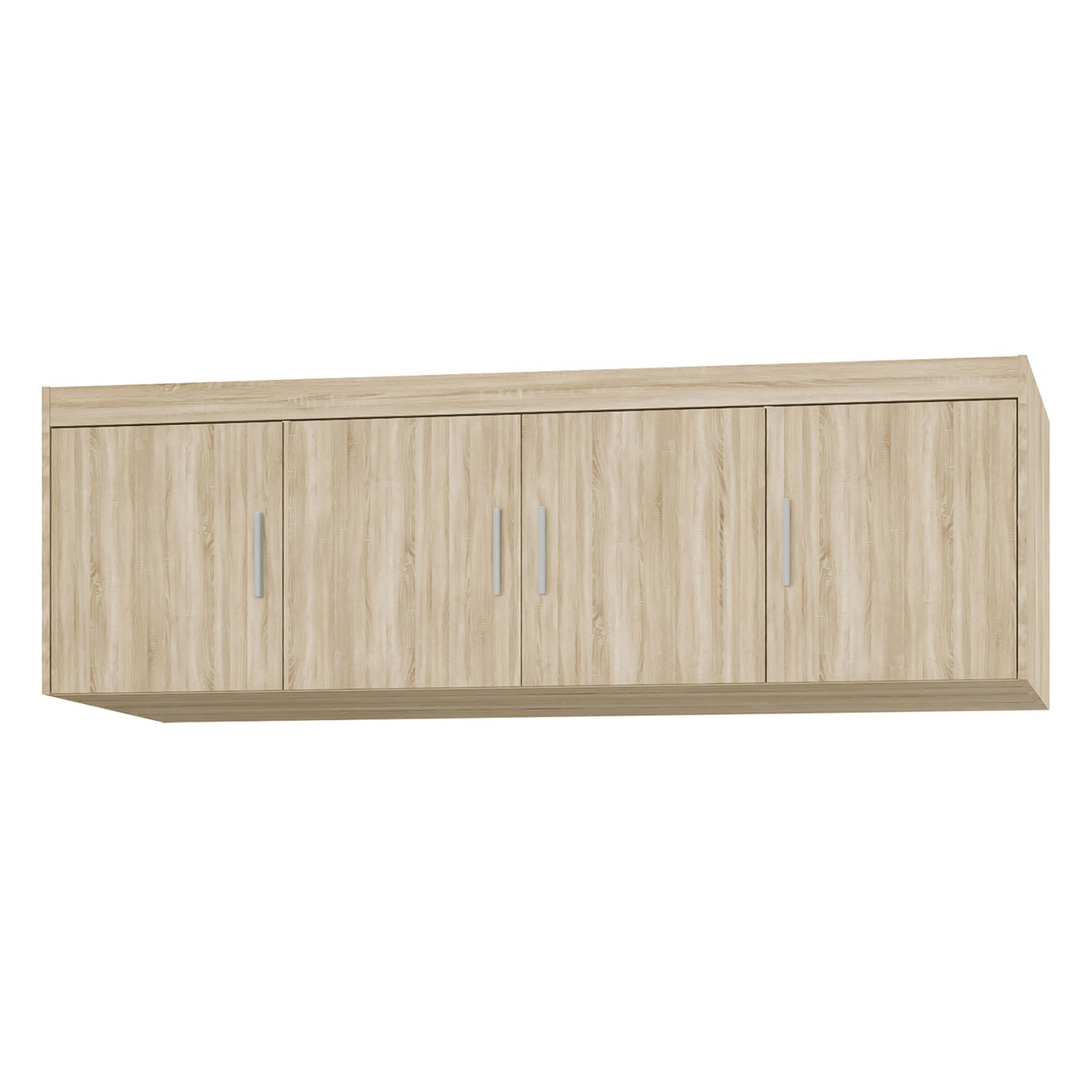 AUFSATZSCHRANK Storicos Sonoma Eiche 176,3/55,5/53 cm - 4T Modern - Beige, Holzwerkstoff/Kunststoff (176.3/55/53cm) - AX Living