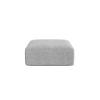 POUF Campi aus Cord silber - Silberfarben, Textil (90/40/90cm) - Cosmopolitan Design