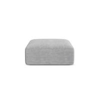 POUF Campi aus Cord silber - Silberfarben, Textil (90/40/90cm) - Cosmopolitan Design