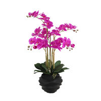 KUNSTBLUME Künstliche Orchidee - Li 67 cm - Lila, Kunststoff (66cm) - aplanta