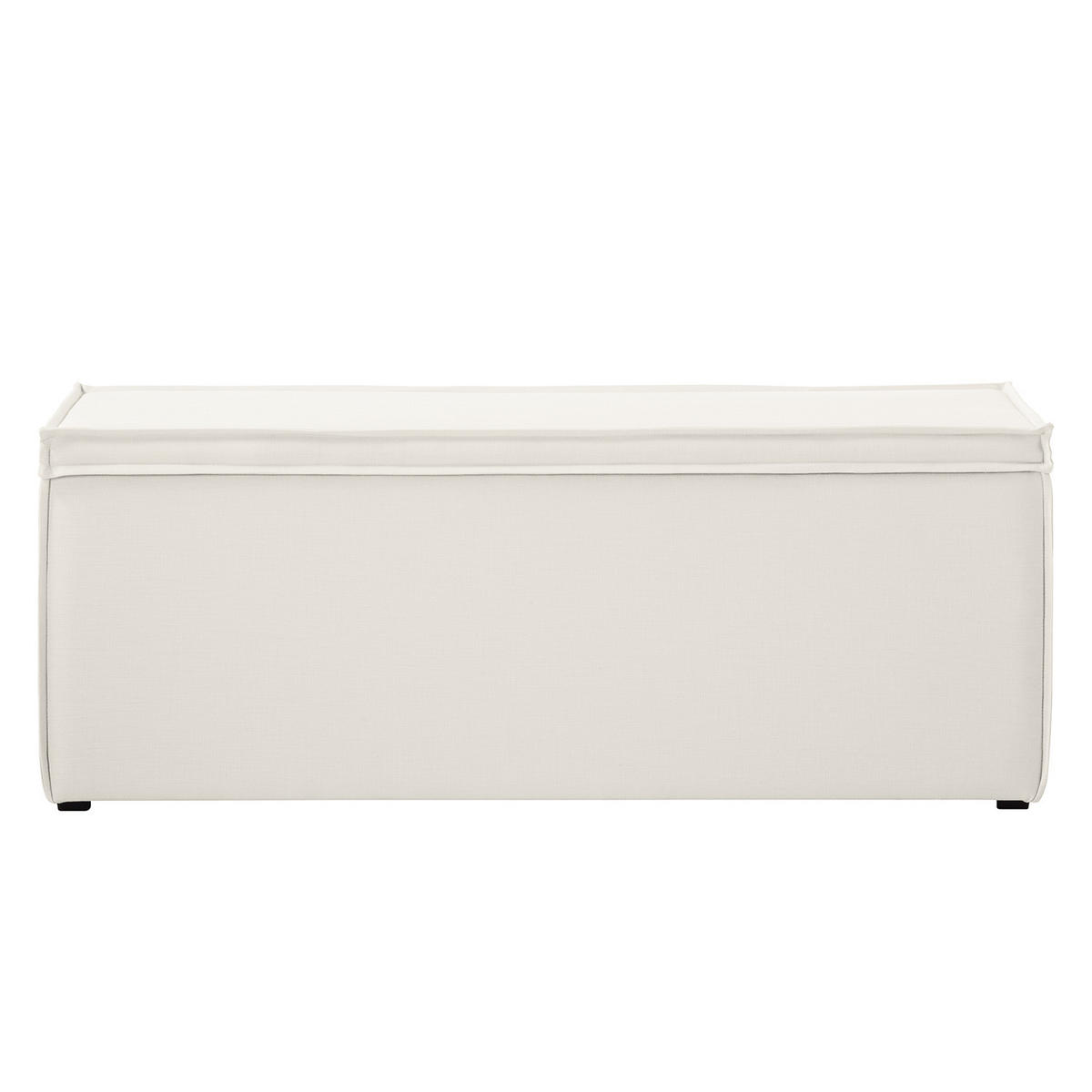 BETTTRUHE - Weicher Baumwollstoff - Weiß, Naturmaterialen (140/51/40cm) - home24