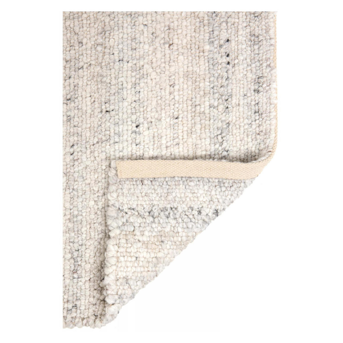TEPPICH Alma schneeweiß 70 x 140 x 1 cm - Weiß, Textil (70/140cm) - Vivaraise