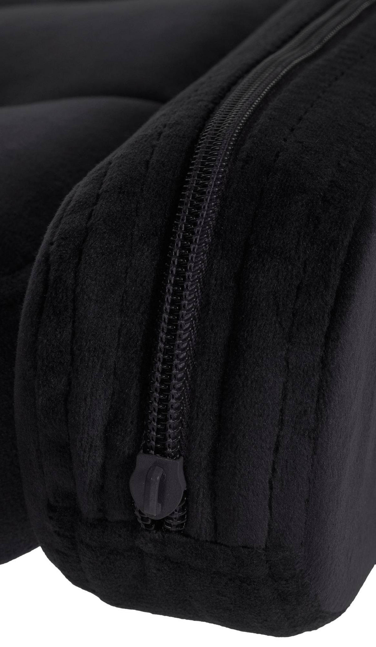 BARHOCKER Samt schwarz - Schwarz, Textil (62/103/55cm) - CLP