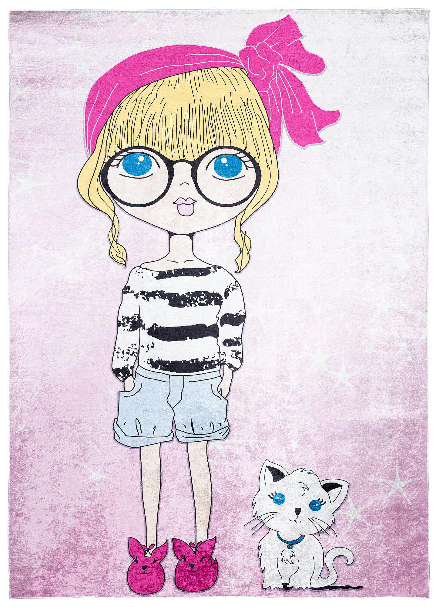 TEPPICH EMMA Rosa 120/170 cm - Rosa, Kunststoff (120/170cm) - Tapiso