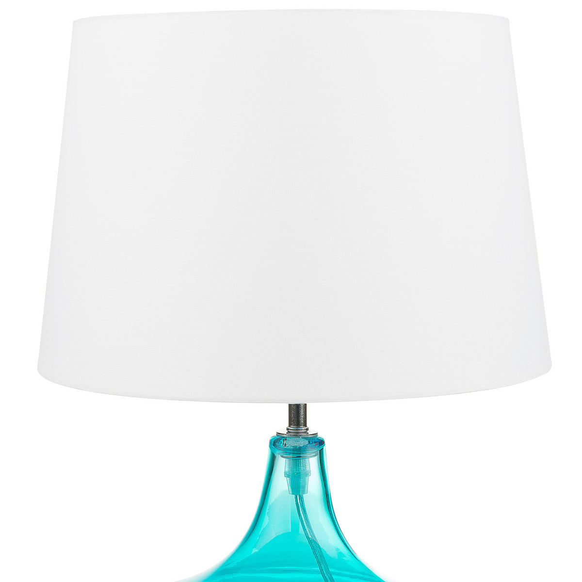 TISCHLAMPE Erzen 29/29/42 cm - Blau, Glas (29/29/42cm) - Beliani