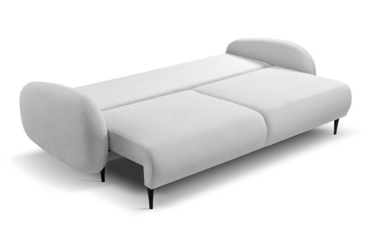 SOFA Grau SOFTI Mit Schlaffunktion - Grau, Textil (232/95/109cm) - Sepro Meble