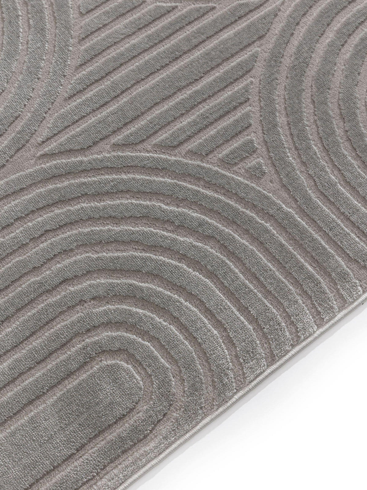 TEPPICH Claire Grau 120x170 cm - Grau, Kunststoff (120/170cm) - benuta