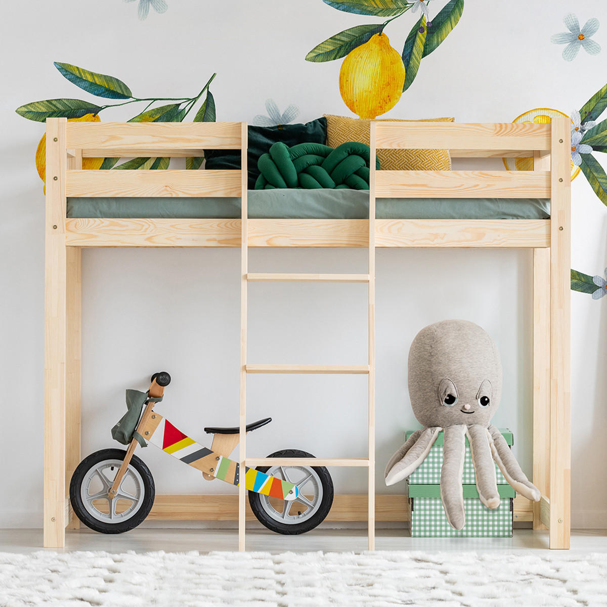 POSTEL 90/190 Mark Dřevo - hnědá, dřevo (90/190cm) - Petits-meubles