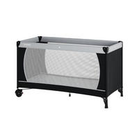 REISEBETT 60x120 cm - fold & go - mit Matratze SleepPlus, schwarz/grau - Schwarz/Grau, Kunststoff (60/120cm) - Sämann – make a difference.