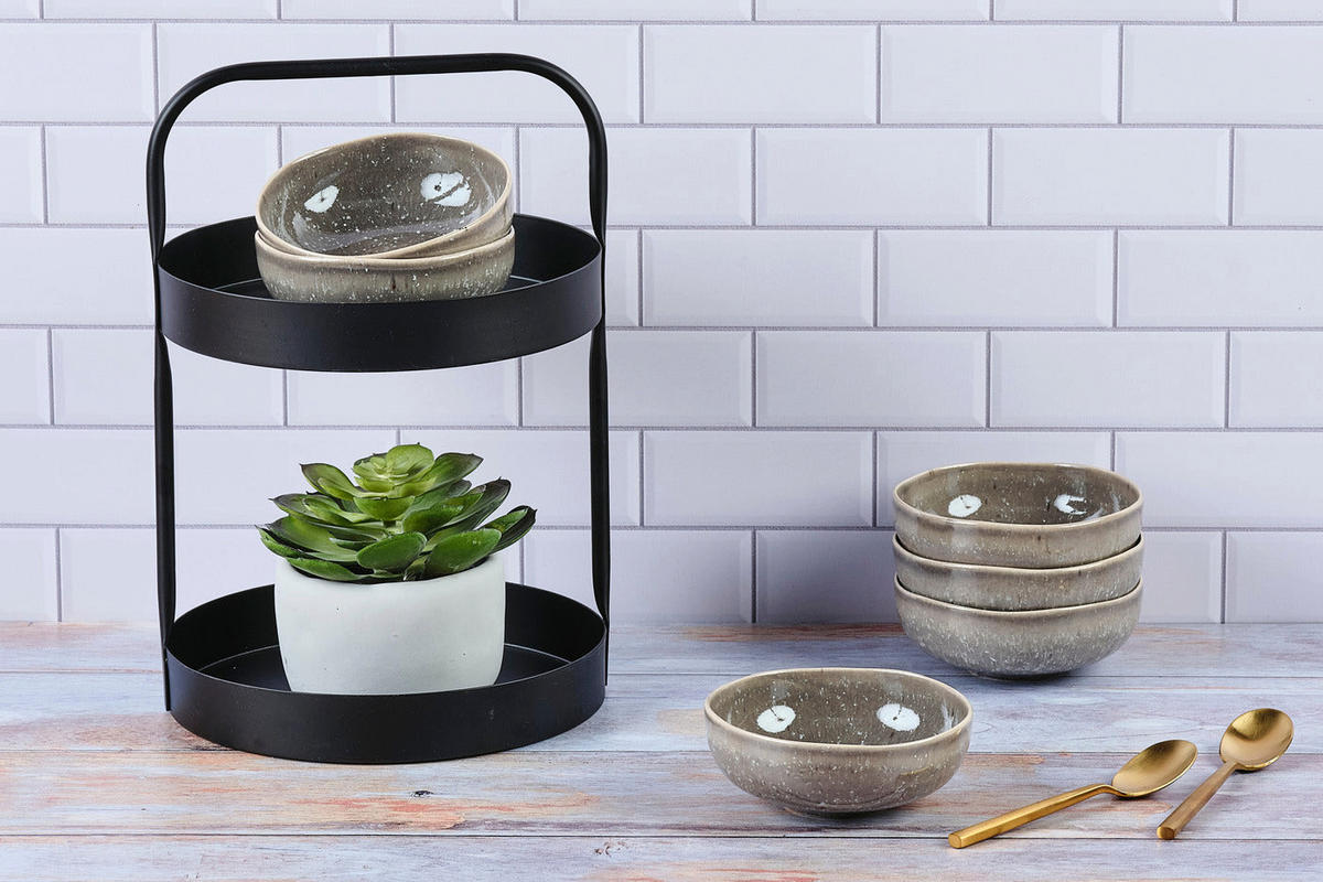 SCHALEN Stellar Ø11,5cm - 6er-Set - Betongrau - Grau, Keramik (11.5cm) - Björn
