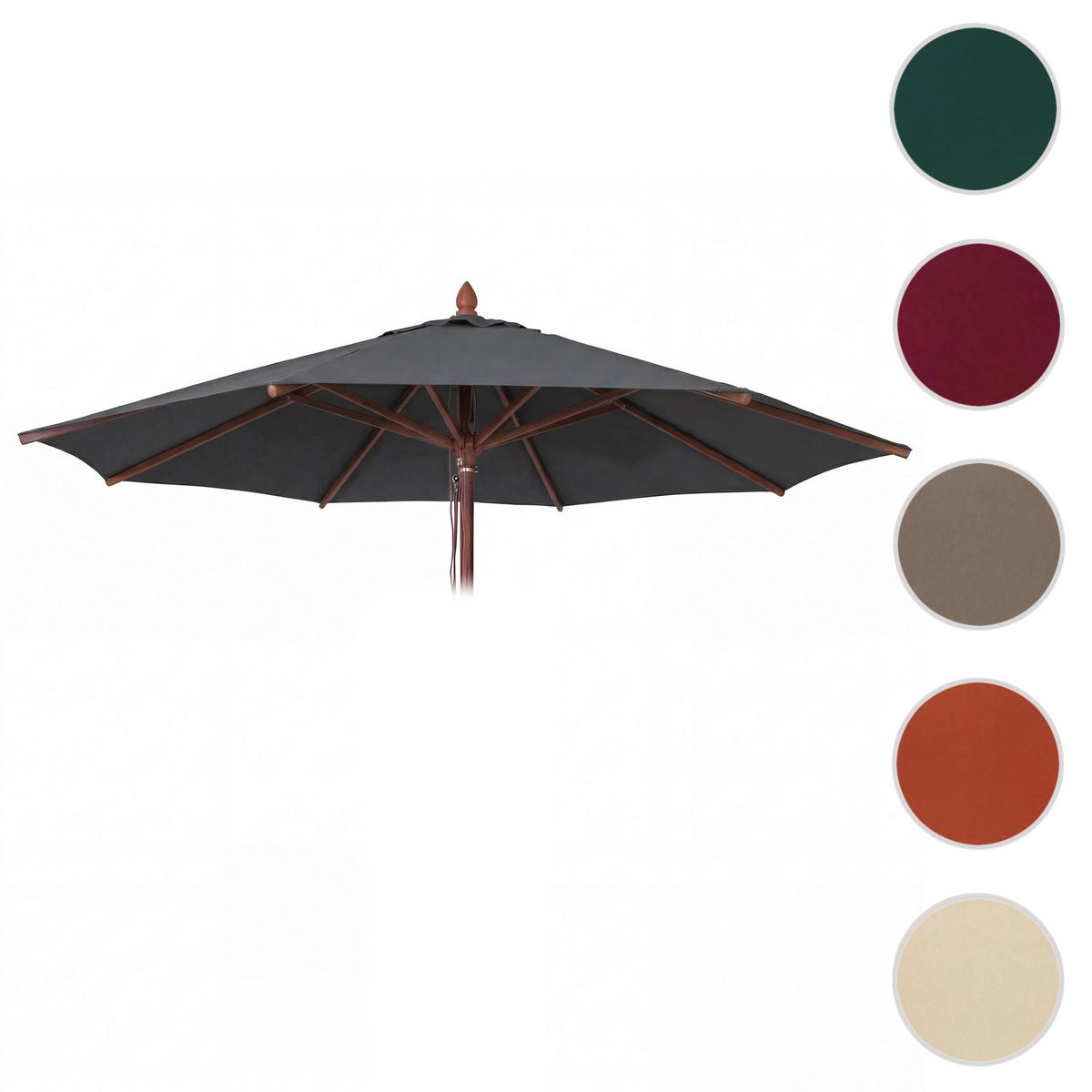 SCHIRMBEZUG C57B Anthrazit - Anthrazit, Textil (400/400cm) - MCW