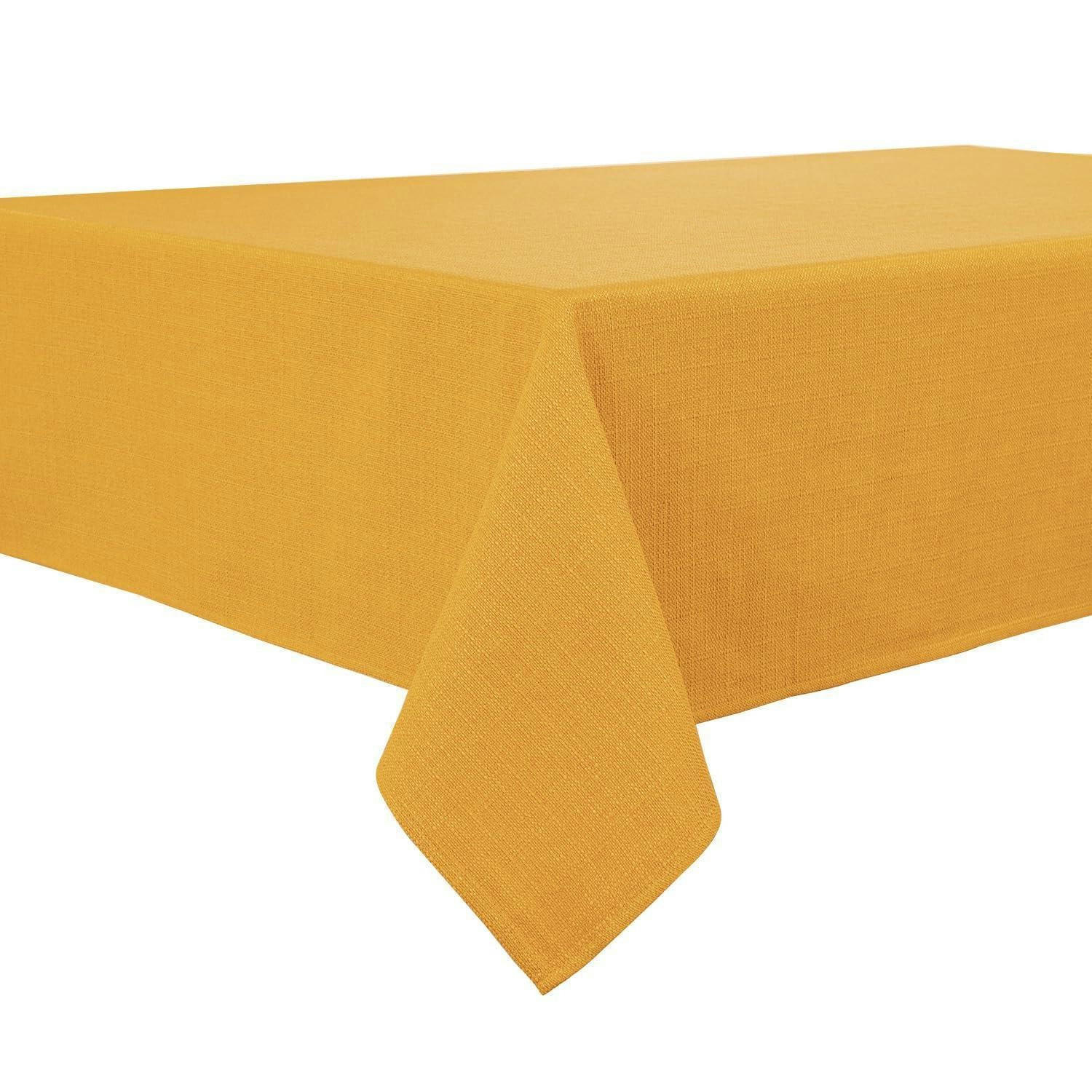 TISCHDECKE Kumquat 140 x 240 cm wasserabweisend Leinenoptik - Orange, Textil (240/140/1.5cm)
