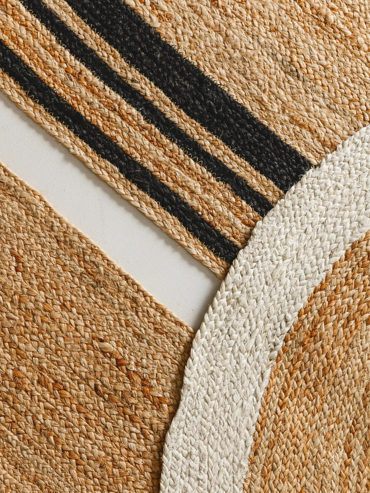 JUTELÄUFER Jutta Schwarz 70x200 cm - Schwarz, Textil (70/200cm) - benuta Pure