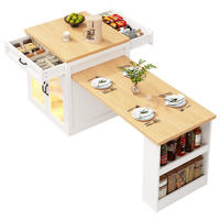 BUFFET 196/59/94 cm weiß aus MDF mit LED - Weiß, Holzwerkstoff (196/94/59cm) - OKWISH