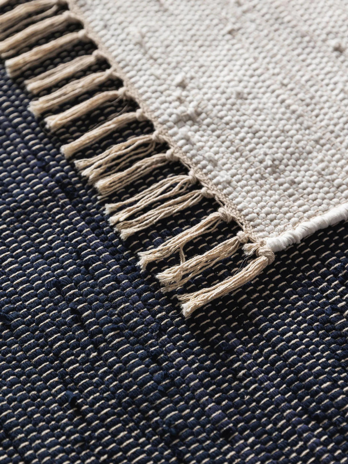 TEPPICH aus recyceltem Material Tom Weiß 160x230 cm - Weiß, Textil (160/230cm) - benuta Pop