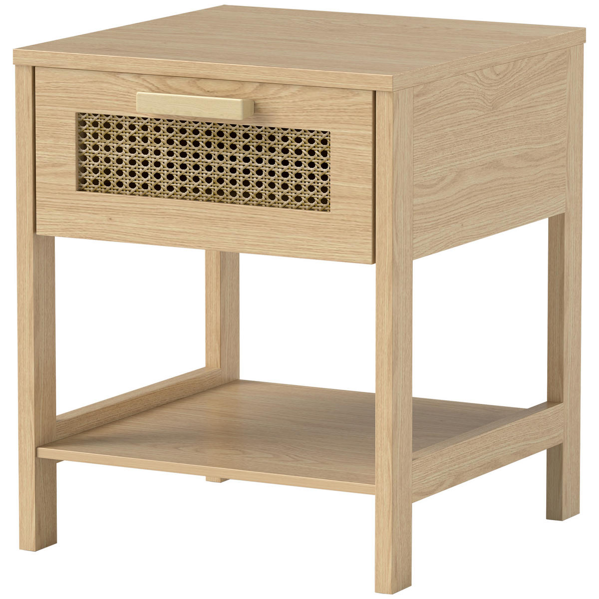 NACHTTISCH Naturfarben 40.0/40.0/48.4 cm - Naturfarben, Holzwerkstoff (40/48.4/40cm)