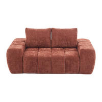SOFA - 2 Personen - stoff - terracotta Benafo - Terracotta, Textil (190/84/104cm) - Vente-Unique