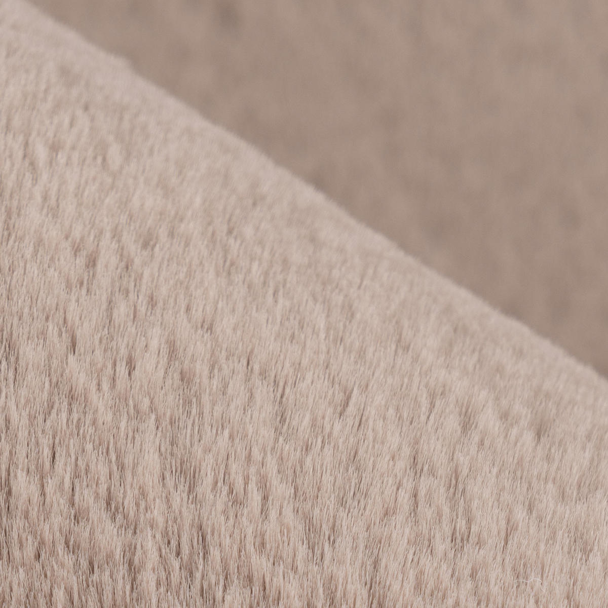 HOCHFLOR-TEPPICH Topia 400 Taupe 120 cm Rund - Taupe, Textil (120/120cm) - carpet city