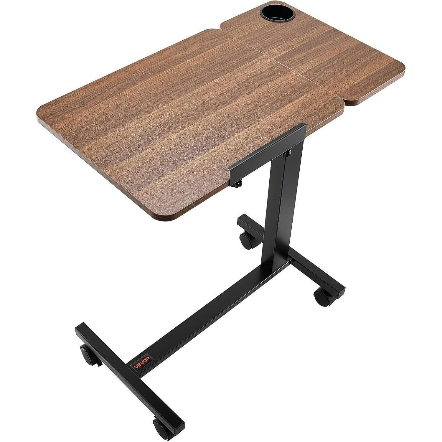ÜBERBETTTISCH höhenverstellbar mit klappbarer Platte - Braun, Holzwerkstoff (70/40/108.5cm)